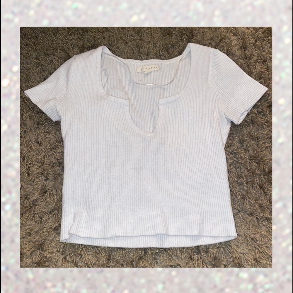 White crop top